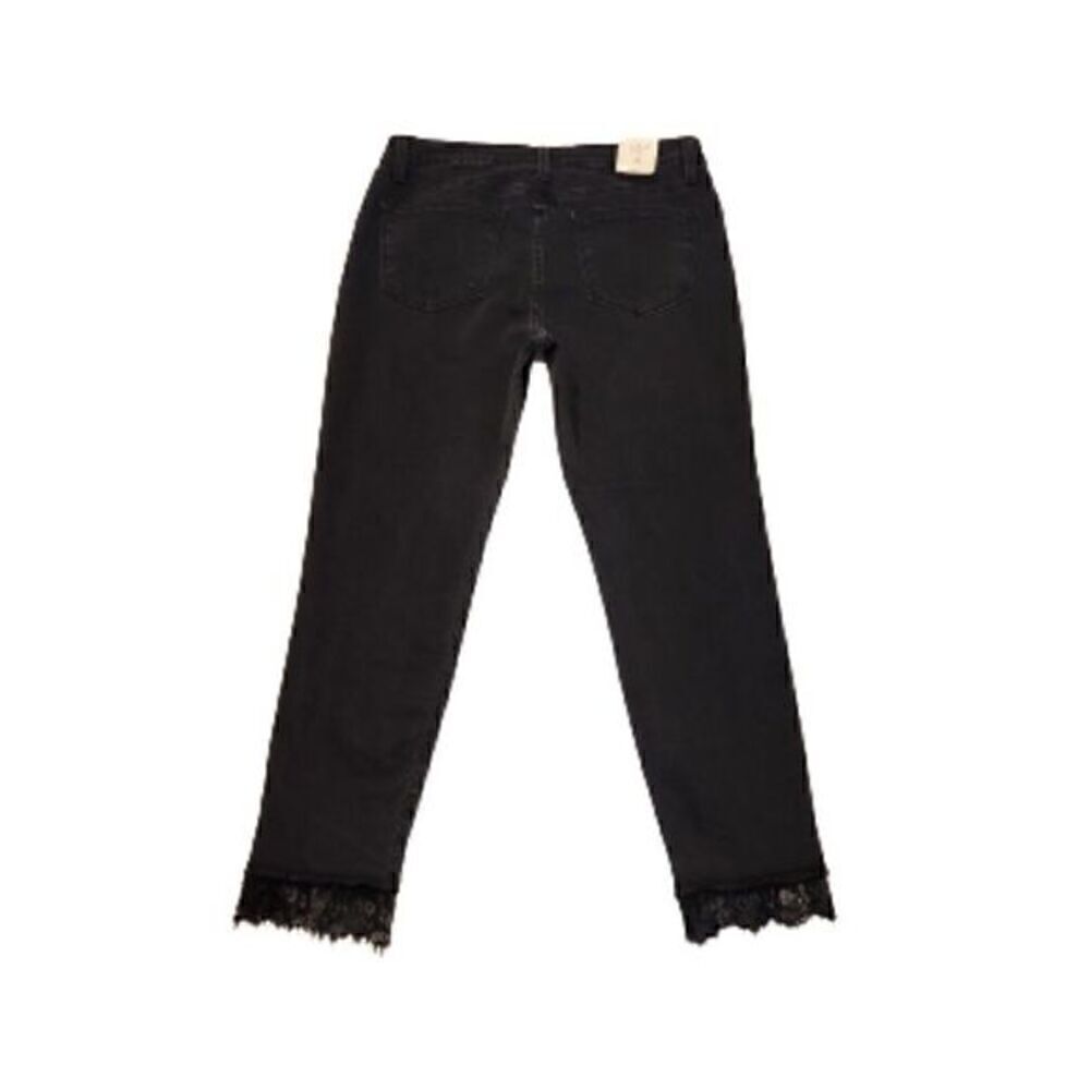 L.T.J Letter to Juliet NEW High-Waisted Lace Hem Skinny Jeans - Picture 4 of 6